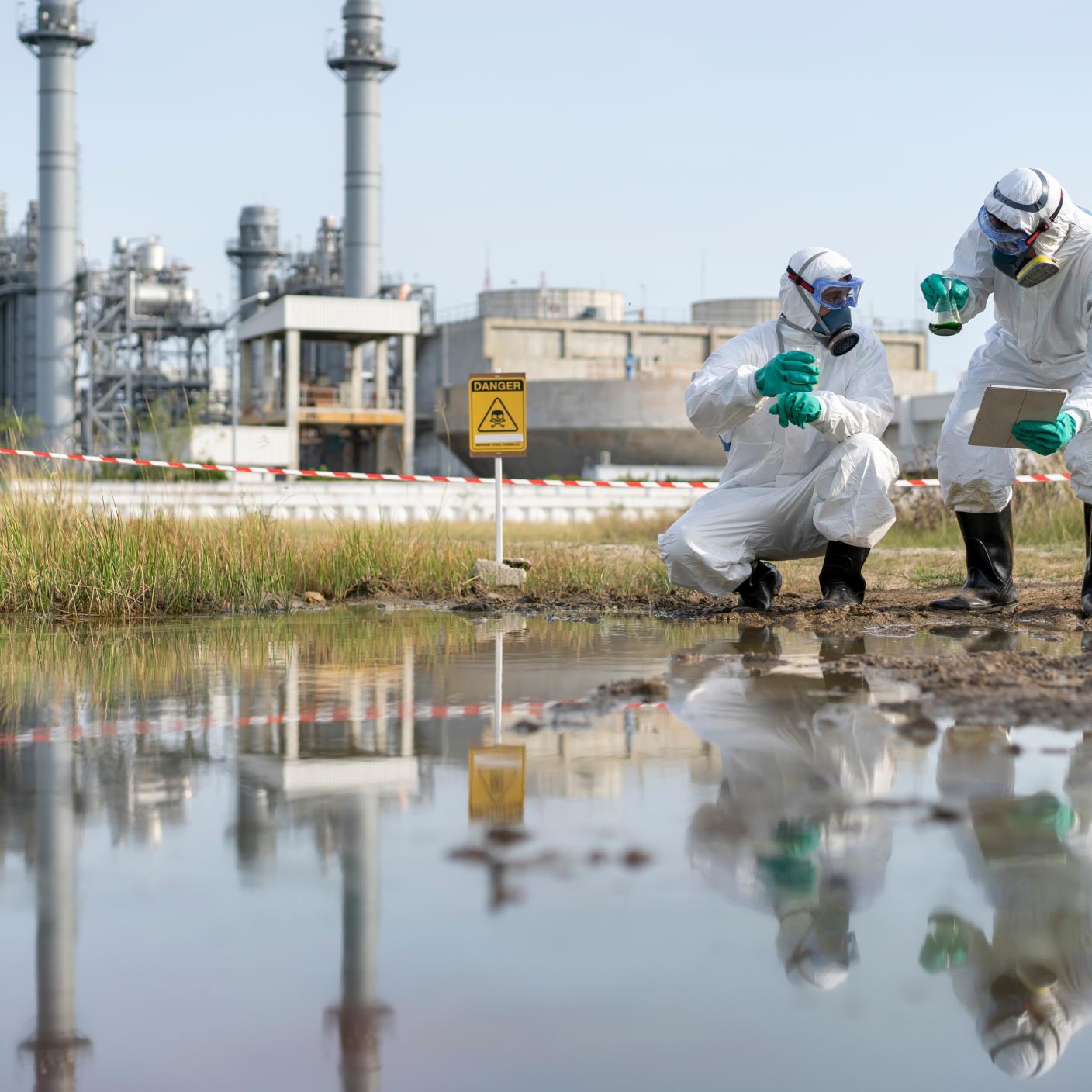 Team of scientists examined the water with an instrument.
